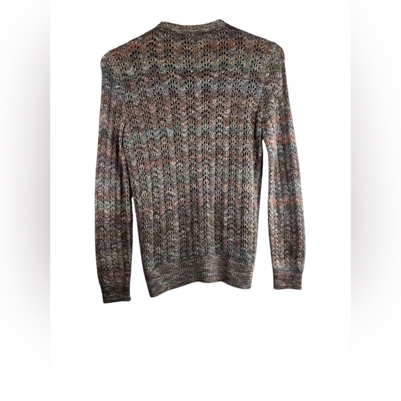 Vintage St. John for Lillie Rubin Knit Gold Buttons Cardigan Sweater Size Small - Picture 2 of 6